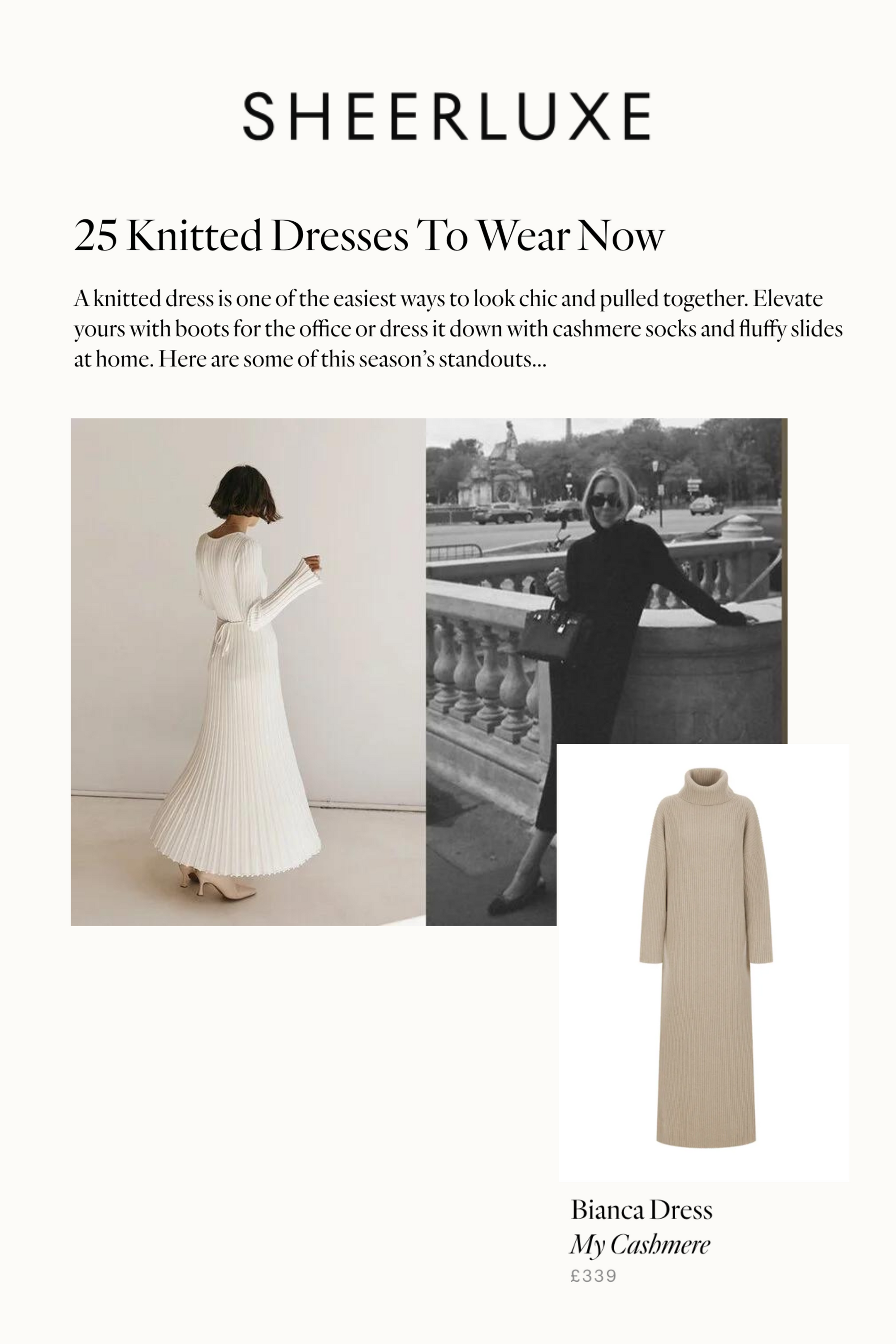 SHEERLUXE | 25 Knitted Dresses To Wear Now