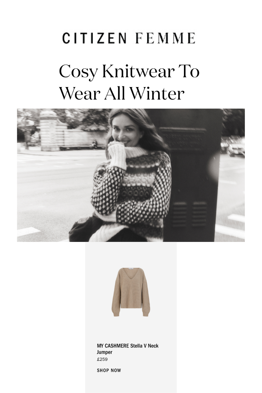 CITIZEN FEMME | Cosy Knitwear To Wear All Winter