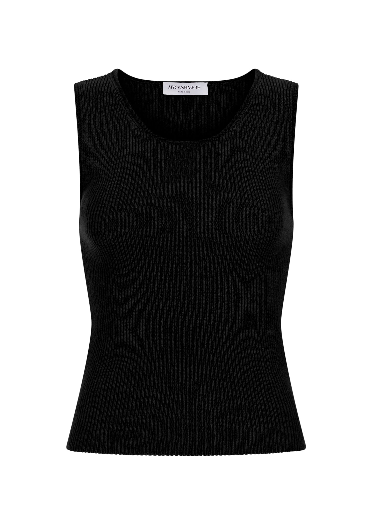 Women's cashmere tank top Black
